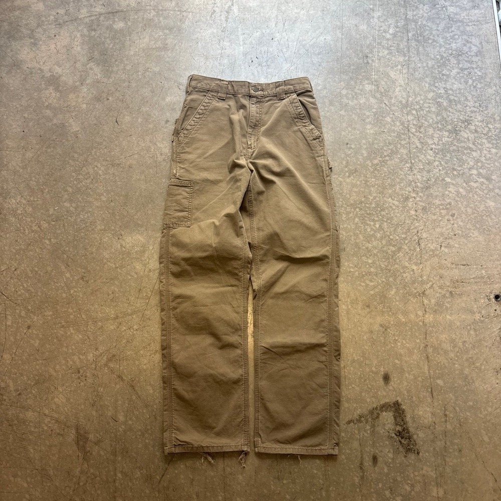 Y2K Carhartt Relaxed Fit Baggy Carpenter Pants 30x32 Light Brown